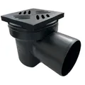 Kessel Kellerablauf 36501 DN 100, Schlitzrost, Kunststoff, schwarz