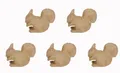 Décopatch AP192Cpack - Packung 5 Träger zum Verzieren, aus Pappmaché, Eichhörnchen, 10,5x5,5x7,5 cm, Kraftbraun, 1 Pack