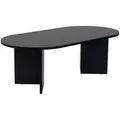 Skye Decor Couchtisch Sable (1-St., 1-tlg), oval – moderner Wohnzimmertisch für Wohnzimmer braun|schwarz