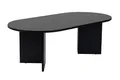 Stilvoller schwarzer Couchtisch, 119 cm x 39,8 cm x 60 cm | 100% melaminbeschichtete Spanplatte, 18 mm dick | modernes Design für Wohnzimmer & Lounge