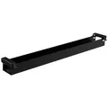 boho office® Kabelkanal, Kabelwanne 107 cm in schwarz, beidseitig klappbar mit viel Stauraum schwarz 107 cm