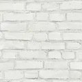 Bricoflor Steinoptik Tapete Weiß Steinmauer Vliestapete Modern Ideal für Schlafzimmer und Flur Weiße Vlies Steintapete in Mauer Optik mit Vinyl