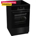 Gorenje Elektroherd 50cm Induktion Standherd Teleskopauszug AirFry Schwarz