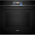 Integrierter multifunktionsbackofen 71l 60cm a+ schwarze pyrolyse Siemens HB778G3B1 - Schwarz/Silber