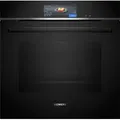 Siemens HB778G3B1 - iQ700 Backofen mit 5 Jahre Garantie, Schwarz/Edelstahl, 4D Heissluft, Pyrolyse, 60 x 60 cm