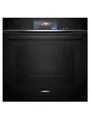 Siemens HB778G3B1, iQ700 Smarter Einbau-Backofen, 60 x 60 cm, Made in Germany, Pyrolyse & Hydrolyse Selbstreinigung, Bratenthermometer, Air Fry, Farbiger Touchscreen, 4D Heißluft, Schwarz
