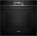 Siemens, iQ700, HB778G3B1, Einbau-Backofen, Edelstahl, Schwarz, EEK: 