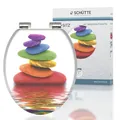 WC Sitz Holzkern COLORFUL STONES, Toilettensitz mit Absenkautomatik, passend ...