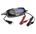 EUFAB Intelligentes Batterieladegerät 6/12V 4A 16647 Autobatterie-Ladegerät (Spannungsmesser, verschiedene Ladeprogramme, Auffrischen)