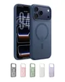 Belkin SheerForce Grip iPhone 17 Pro Max Hülle MagSafe Kompatible Handyhülle mit Rutschfesten Rändern, iPhone Schutzhülle, Magnetisch, Transparent, Dünn und Stoßfest – Blau