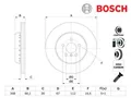 2 St. Bremsscheibe BOSCH 0986479F57 für BMW 5er 5er Touring