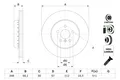 2x Bremsscheibe BOSCH 0 986 479 F57 für X3 F90 G30 G32 BMW 5er Touring G31 6er