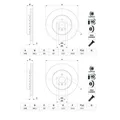 2x Bosch 0 986 479 F57 Bremsscheibe für BMW G21 G81 G20 G28 G80 G31 F90 G30