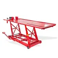 Dema Hydraulische Motorradhebebühne – Montagerampe, Motorradheber, Hebebühne, 454 kg Tragkraft, rutschfeste Arbeitsfläche, Sicherungsstange, Werkstatt-Lift