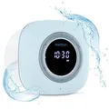 MEDION S66884 Duschradio mit Bluetooth (Badradio, UKW Radio, Saugnapf, LED-Display, IPX6 Wasserdicht, integrierter Akku, MD43884) blau - Blau