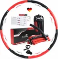 CORADOMA® Hula Hoop Reifen Erwachsene 1,2kg Fitnessreifen Hullahub Reifen zum Abnehmen Hoola Hoop Fitness für Anfänger & Fortgeschritten | Wellen zur Massage | inkl. Tasche, Workout Plan und Maßband