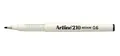 ARTLINE 3 Stück Filzstifte "210", permanent, dokumentenecht, 0,6 mm Spitze, schwarz