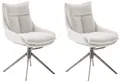 MCA furniture Esszimmerstuhl PARKER, (2er-Set), drehbar 360°, Dreh- & Schwingfunktion, Belastbarkeit 120 kg