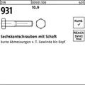 Sechskantschraube DIN 931 Schaft M12x 60 10.9 100 Stück