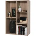 Bücherregal, 5 Etagen, Aschbraun, Vielseitig, Modular, Offenes Regal, Für Wohnzimmer, Büro, Schlafzimmer, Platzsparend, Bücher, Cd, Dekor, Einfacher Aufbau, Cx-23c - Iris Ohyama
