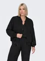 ONLY CARMAKOMA Blouson CARJOSEE METTA LIFE LS BOMBER WVN mit Glitzer Effekt