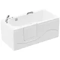 Home Deluxe - Seniorenbadewanne Liegend Mit Whirlpoolfunktion Vital M - 153 X 76 Cm Seitenauslage: Links Seniorenbadewanne Vital M (liegend)