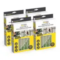EASYmaxx Insect Protect Insekten- & Pollenschutzgitter 130 x 150 cm | Fliegengitter Fenster mit Magnetbefestigung | Einfache Montage mit 12 Magneten - kein Bohren oder Schrauben [4 Stück]