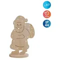 Näve LED-Holz-Dekoleuchte SANTA groß