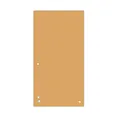 DONAU DONAU 100er Pack Trennstreifen/Farbe: Orange / 1/3 A4 aus 190 g/m² Recycling-Karton/ 4-fach Lochung/ 23,5 x 10,5 cm/Gelocht/Trennblätter Ordner Register Trennlaschen/Made in EU