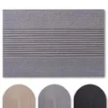 Blumtal Fußmatte 40x60 cm - rutschfeste Schmutzfangmatte - Fußabtreter mit Muster - Fußmatten Haustür - Türmatte aus Polyester - Fußmatte innen/Schmutzfangmatte außen/Türvorleger Hellgrau