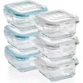Glasbehälter, 12er Set, Deckelbeilage - Transparent