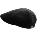CAPO Schiebermütze Gummizug hinten, Cord-Optik schwarz L/XL
