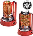 Syntrox Germany Hähnchengriller Aragon Dönergrill 1400W Rotisserie rot