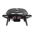 TAINO KENAI Gasgrill klein Tischgrill Balkongrill Gas Outdoorküche Thermometer Aluguss Schwarz
