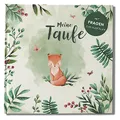 MAVANTO Taufbuch mit Fragen zum Ausfüllen für Mädchen & Jungen - Hochwertiges Gästebuch Meine Taufe für unvergessliche Erinnerungen, Glückwünsche & Fotos