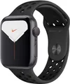 Apple Watch Nike Series 5 44 mm Aluminiumgehäuse space grau am Nike Sportarmband