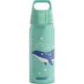 Sigg - Alu Trinkflasche Kinder - WMB ONE Dive - Für Kohlensäurehaltige Getränke Geeignet - Auslaufsicher - Federleicht - BPA-frei - Klimaneutral Zertifiziert - Sport & Schule - Helltürkis - 0,6L