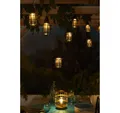 Luxform LED Gartenleuchte Luxform Solar LED Garten Lichterkette Corsica 2,2m 10 Leuchten, LED fest integriert, Lichterkette 2,2m