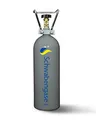 Schwabengase Co2 Flasche 2kg - Vorrats Kohlensäure Zylinder - Eigentumsflasche mit verzinktem Rohrtragegriff, Neu befüllt, Kohlensäureflasche für Aquarien & Zapfanlagen, TÜV bis 2035* (2 kg)