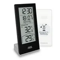Funkuhr digital mit Temperaturanzeige und Außensensor | Thermometer für Innen...