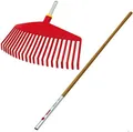 WOLF-Garten Laubbesen Kunststoffbesen mit Holz-Stiel Ui-M/ZM 140, 145 x 25 x 26 cm, (1-tlg)
