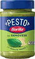 Barilla Pesto alla Genovese 1x190g | Glutenfreie Italienische Pasta-Sauce mit 100% italienischem Basilikum aus nachhaltiger Landwirtschaft und Parmigiano Reggiano, Nudel-Soße, grünes Pesto Verde