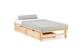 Homestyle4u Bettschubkasten Bettkasten 2er Set Holz Aufbewahrung mit Rollen Bettschublade Bett (2er Set, 2 St., 2 Bettkästen/2x Bettkasten/Schublade), B/H/T 82 x 22 x 53 cm, Stauraum