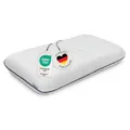 casimum Ergonomisches Visco Nackenstützkissen für Seitenschläfer & Rückenschläfer. Orthopädisches Nackenkissen Memory Foam. HWS Kopfkissen zur sanften Entlastung der Halswirbelsäule, 70x40 cm