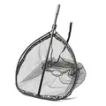 Westin W3 CR Landing Net XL Kescher für Hecht, Zander, Waller, Karpfen, Unterfangkescher, Bootskescher, Angelkescher fürs Ufer & Angelboot, Fischkescher mit beschichtetem Netz