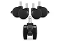 kwmobile Stuhlrolle 5x Bürostuhlrollen Hartboden/Weichboden mit Bremse 10/22mm, (5-St)