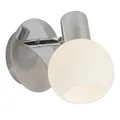 Brilliant Wand Spot Strahler Lampe Leuchte Opal Glas E14 dimmbar schwenkbar