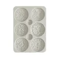 Stamperia - Silicon Mould A5 for Scrapbooking, Bullet Journals and More, Clocks, Non-Stick Surface, Suitable for Air-Dry Clay, Resin, and More, Perfect for Crafts and Gifting (Brocante Antiques)