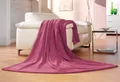 Wohndecke GÖZZE "Memphis", lila (beere), B:150cm L:200cm
