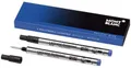 2x MONT BLANC LE Grand Rollerball Mine Stärke M mittel Blau ROYAL BLUE neu